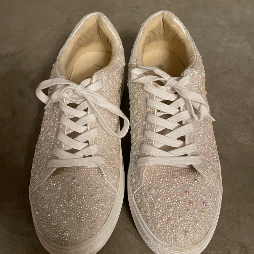 Betsy Johnson beaded sneakers